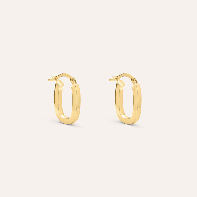 Orecchini A Cerchio Toujours Oro Giallo - Spannringe Damen | OROVIVO