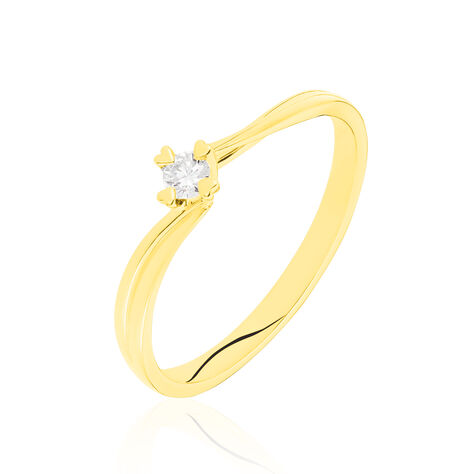 Damen Ring Gold 585 Diamant 0,1ct Rovereto  - Verlobungsringe Damen | OROVIVO