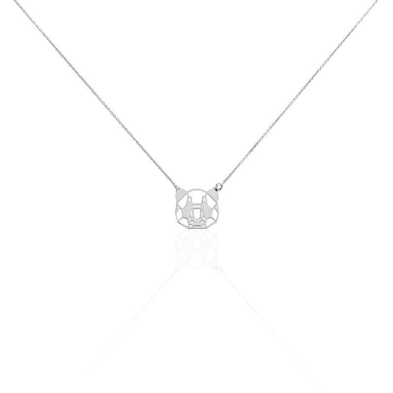 Collier Argent Rhodie Romy Panda Style Origami - Spannringe Damen | OROVIVO