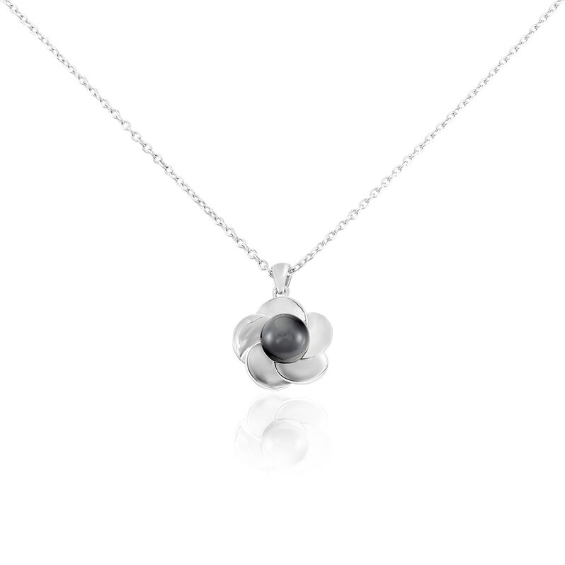 Collier Argent Blanc Céramique - Spannringe Damen | OROVIVO
