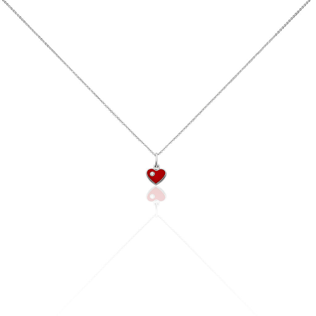 Thumbnail - Kinder Halskette Silber 925 Herz, Collier ohne Stein