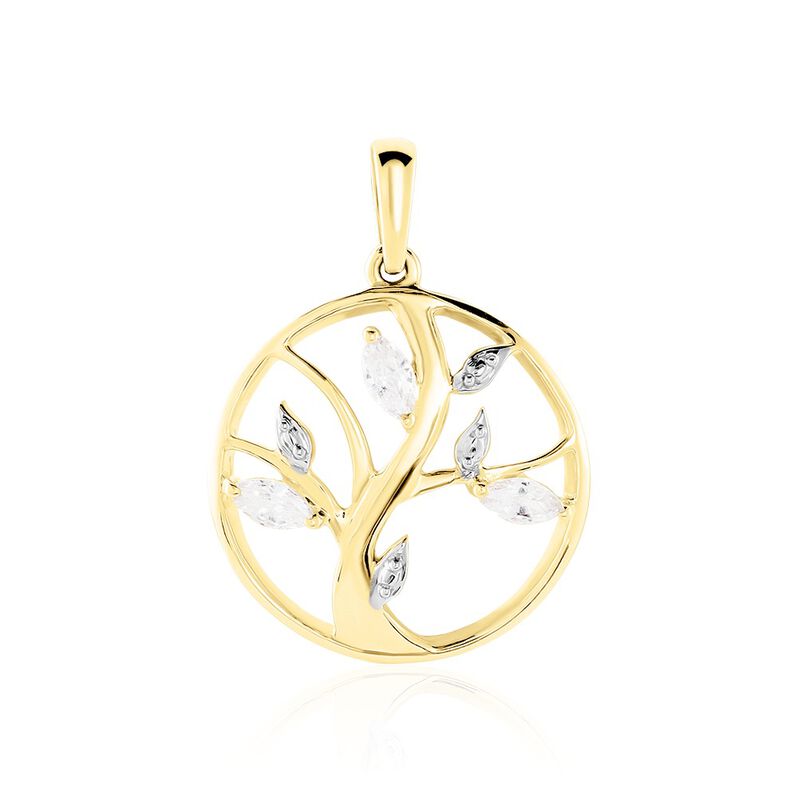 Pendentif Godolieba Or Jaune Oxyde De Zirconium - Spannringe Damen | OROVIVO
