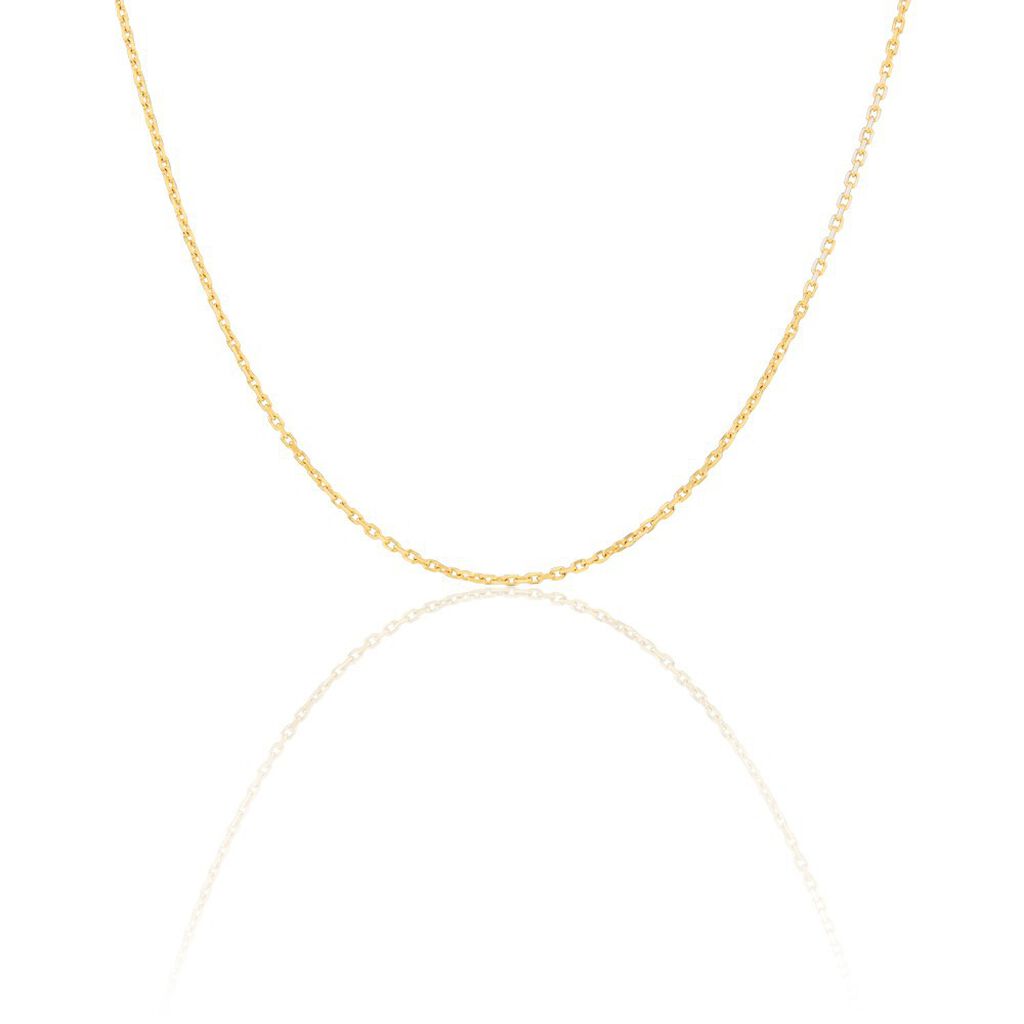 Damen Ankerkette Gold 375 Diamantiert  - Halsketten Damen | OROVIVO