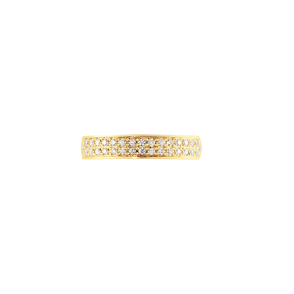 Emily Damen Ring Gold 585 (14 Karat) Diamant Wei&szlig; 0,15 ct