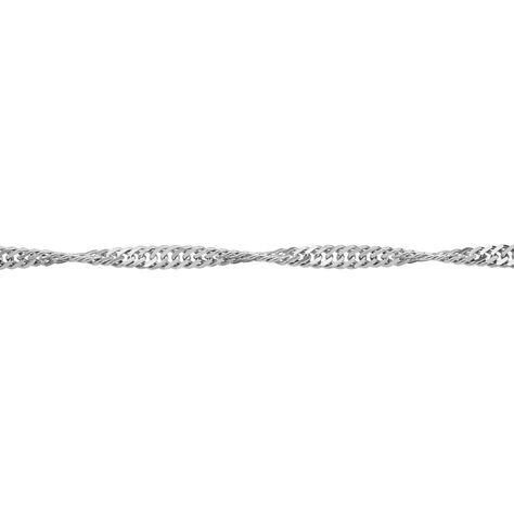 Damen Kette Silber Silber 925 Singapur S 2,40mm  - Halsketten Damen | OROVIVO