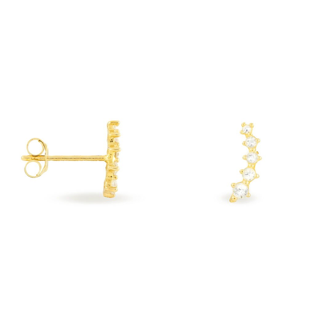 Damen Ohrstecker Gold 375 Zirkonia  - Ohrstecker Damen | OROVIVO
