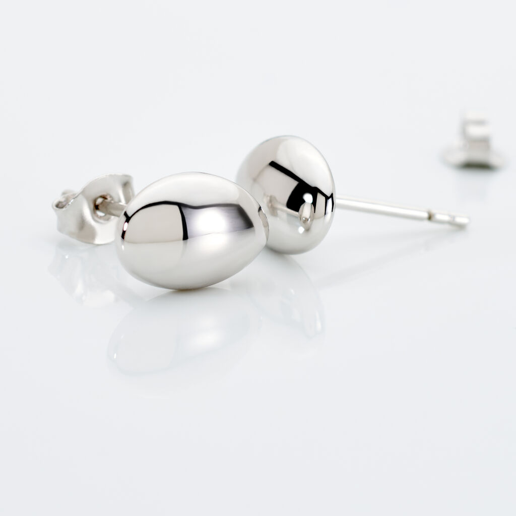 ELANI Damen Ohrstecker Silber 925 Oval