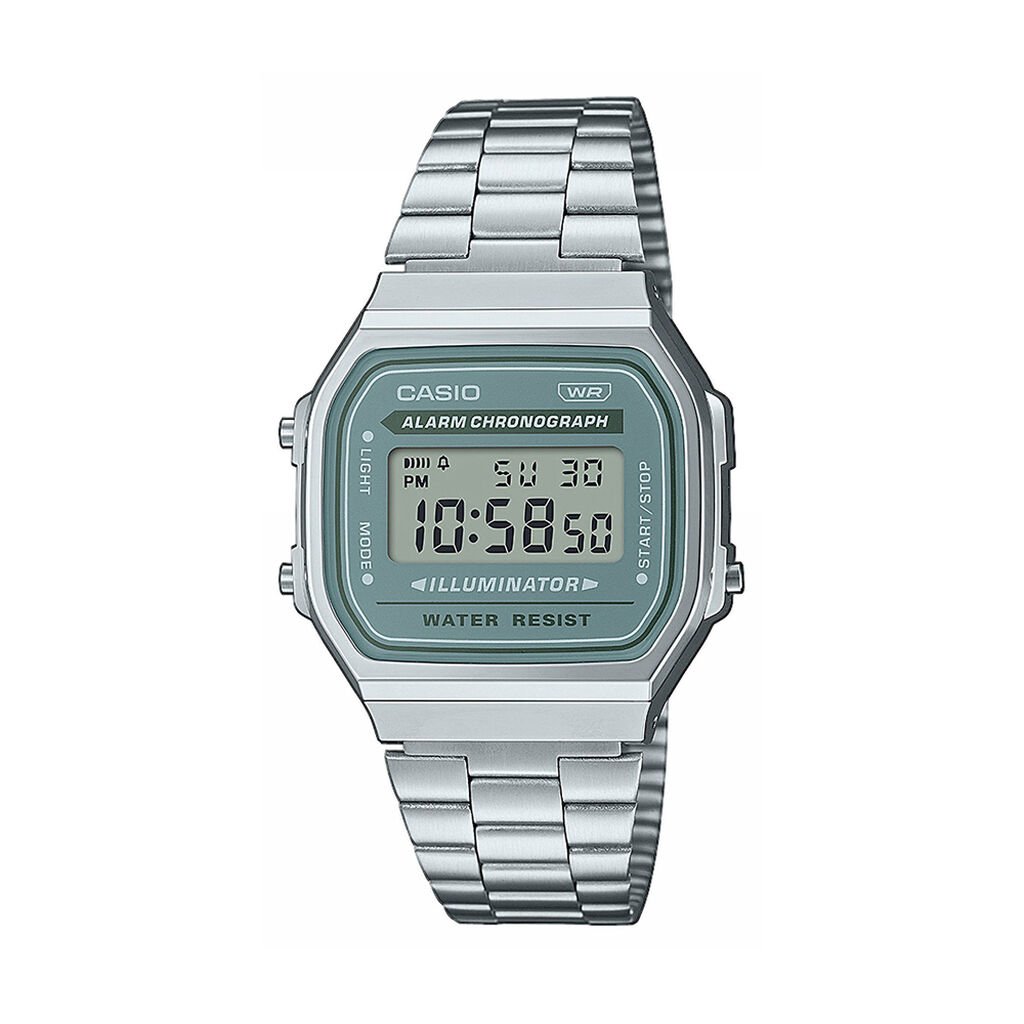 CASIO COLLECTION Unisexuhr A168WA-3AYES Quarz, Uhr ohne Stein