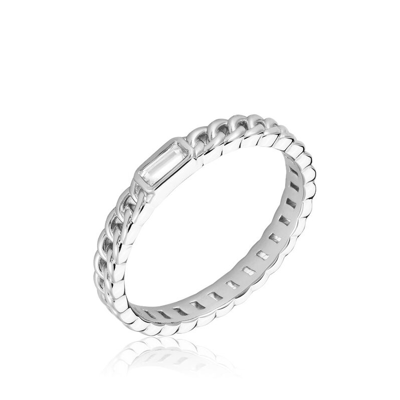 Bague Eldi Argent Weiss Oxyde De Zirconium - Spannringe Damen | OROVIVO