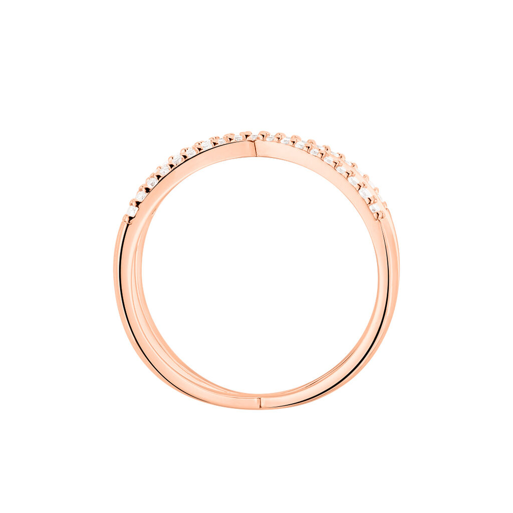 Damen Ring Silber rosevergoldet 925 Zirkonia Tiny Treasures 2  - Ringe mit Stein Damen | OROVIVO