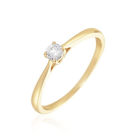 Damen Ring Gold 375 Diamant 0,15ct Victoria  - Verlobungsringe Damen | OROVIVO