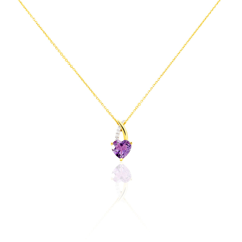Collier Bertille Or Jaune Et Amethystes - Spannringe Damen | OROVIVO
