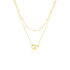Elysia Damen Collier Silber vergoldet 925 Kreis B 1 mm