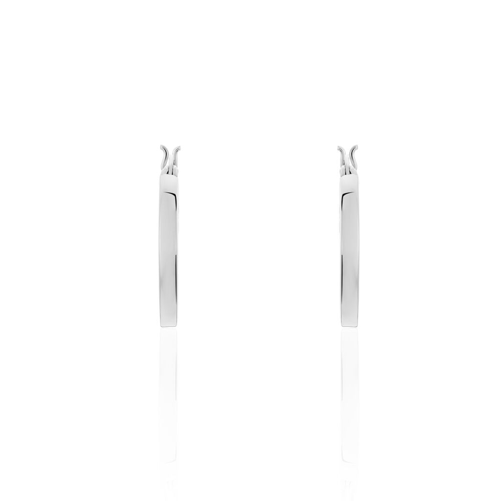 Damen Creolen Silber 925 B 0,75 mm