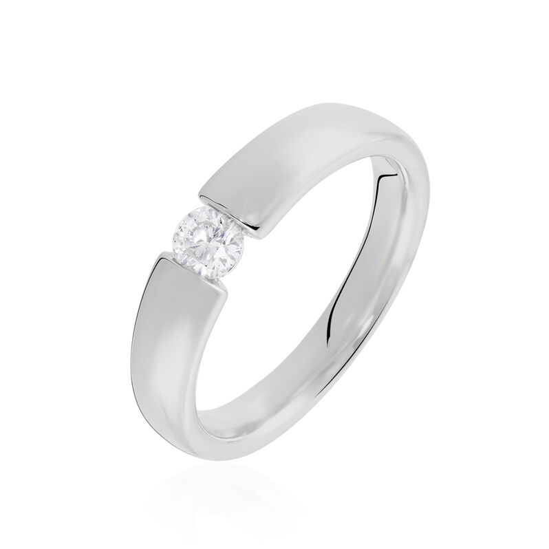 Lisboa Damen Ring Wei&szlig;gold 750 (18 Karat) Diamant Wei&szlig; 0,2 ct - Verlobungsringe Damen | OROVIVO