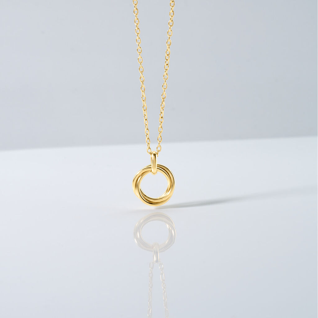 Cassia Damen Collier Silber vergoldet 925 Nest B 1,3 mm