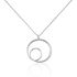 ANNA Damen Collier Silber 925 Doppelkreis