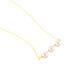 CHRISTINE Damen Collier Gold 375 (9 Karat) Zuchtperle Perlmutt Balken