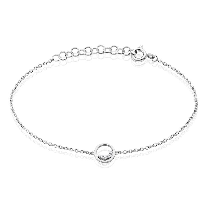 Bracelet Argent Weiss Vivence Oxydes De Zirconium - Spannringe Damen | OROVIVO