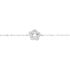 ELODIA Damen Armband Silber Silber 925 Zirkonia Wei&szlig; 0,220 ct Blume B 0,3 mm