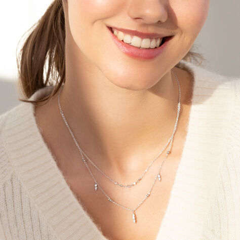 Damen Halskette Silber 925 Zirkonia Julia - Halsketten Damen | OROVIVO