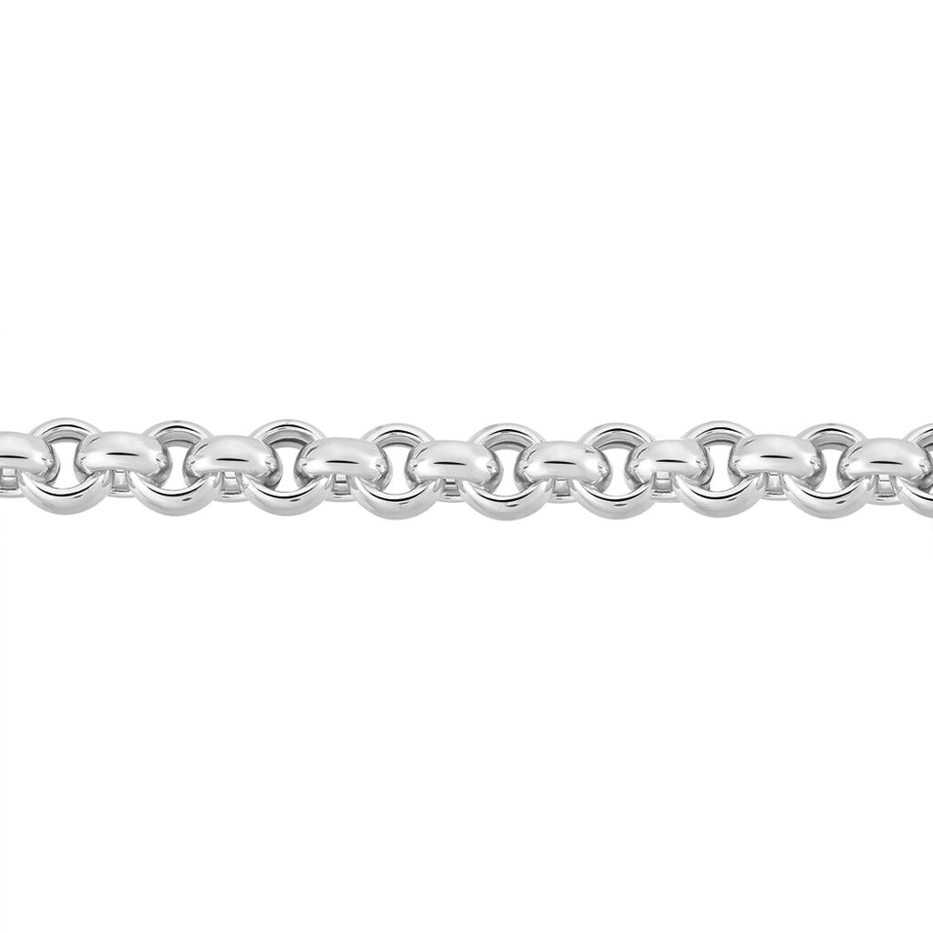 Collier Anta Maille Jaseron Argent Blanc - Spannringe Damen | OROVIVO