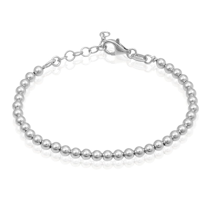 Bracelet Argent Rhodié Maille Boules - Spannringe Damen | OROVIVO