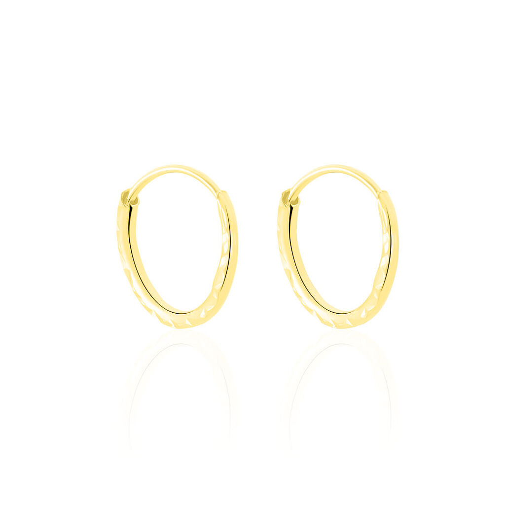 VALERINA CISELEES Damen Creolen Gold 375 (9 Karat)