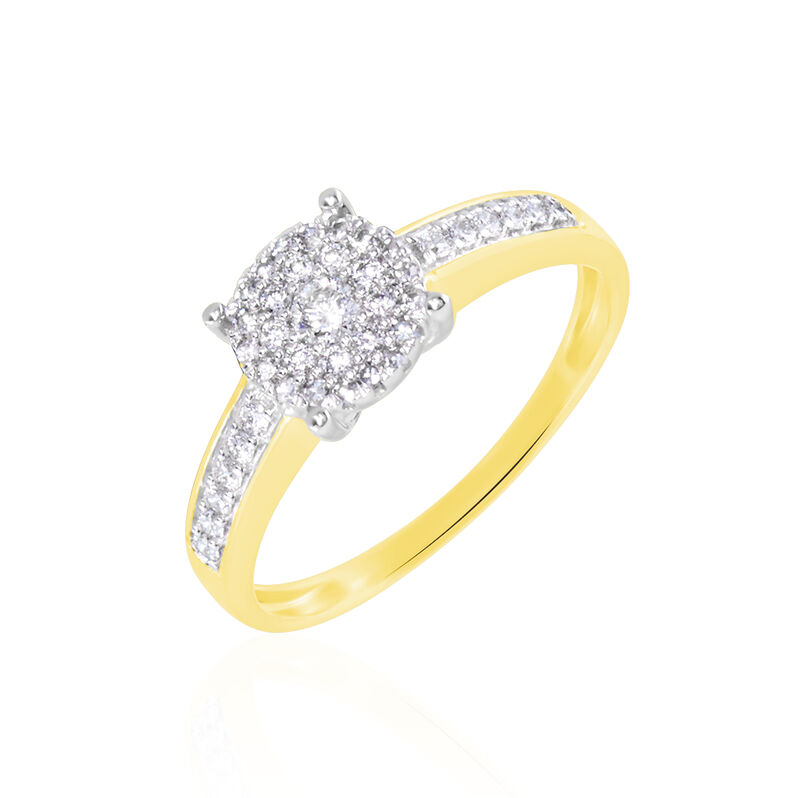 Bague Serena Or Jaune Diamant - Spannringe Damen | OROVIVO