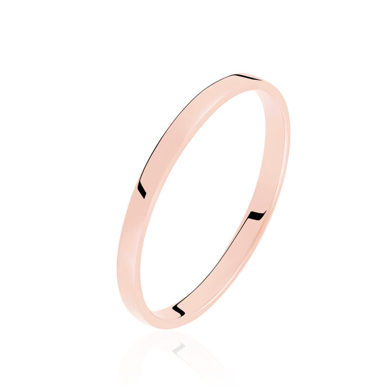 Alliance Julie Ruban Plat Or Rose - Spannringe Familie | OROVIVO