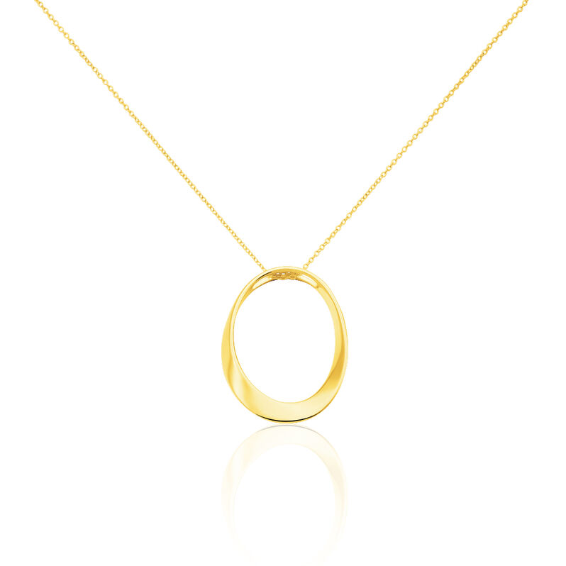 SISSI Damen Collier Silber vergoldet 925 Kreis - Halsketten Damen | OROVIVO