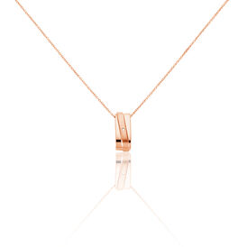 Damen Halskette Silber 925 Rosé Vergoldet Diamant - Ketten mit Anhänger Damen | OROVIVO
