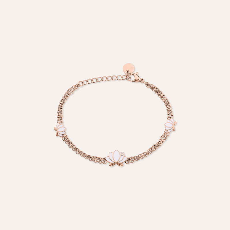 Bracciale Lady Sweet Acciaio Rosa Cristallo - Spannringe Damen | OROVIVO