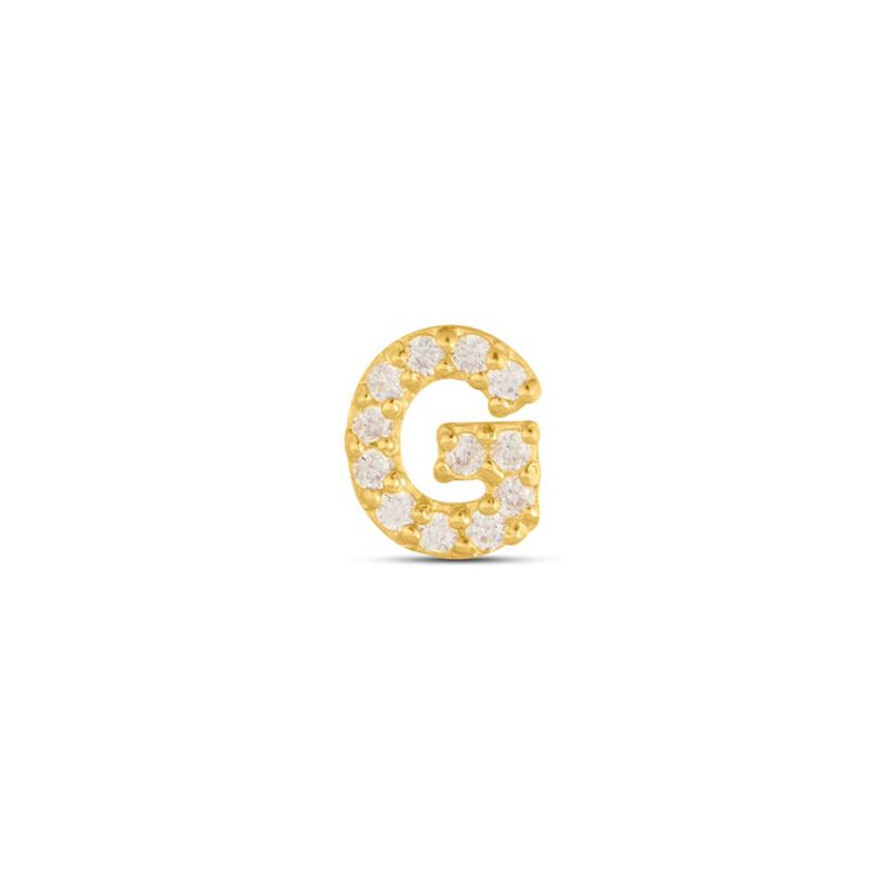 Mono Orecchino Lobo Bon Ton Oro Giallo Cubic Zirconia - Spannringe Damen | OROVIVO