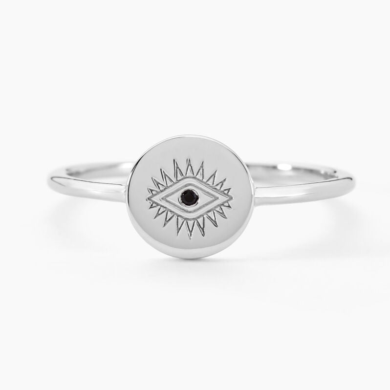 Bague Dristie Argent Weiss Turquoise - Spannringe Damen | OROVIVO