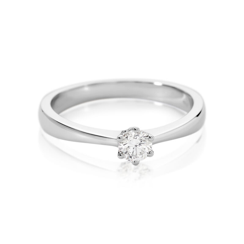 AMARUNE Damen Ring Platin Wei&szlig; 600 Diamant Wei&szlig; 0,25 ct - Verlobungsringe Damen | OROVIVO