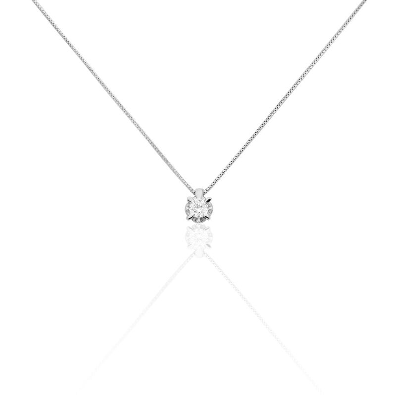Collana Punto Luce Diamazing Oro Bianco Diamante - Spannringe Damen | OROVIVO