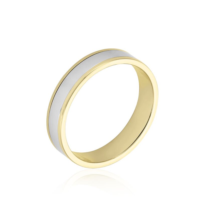 Alliance Hevan Ruban Or Bicolore - Spannringe Unisex | OROVIVO