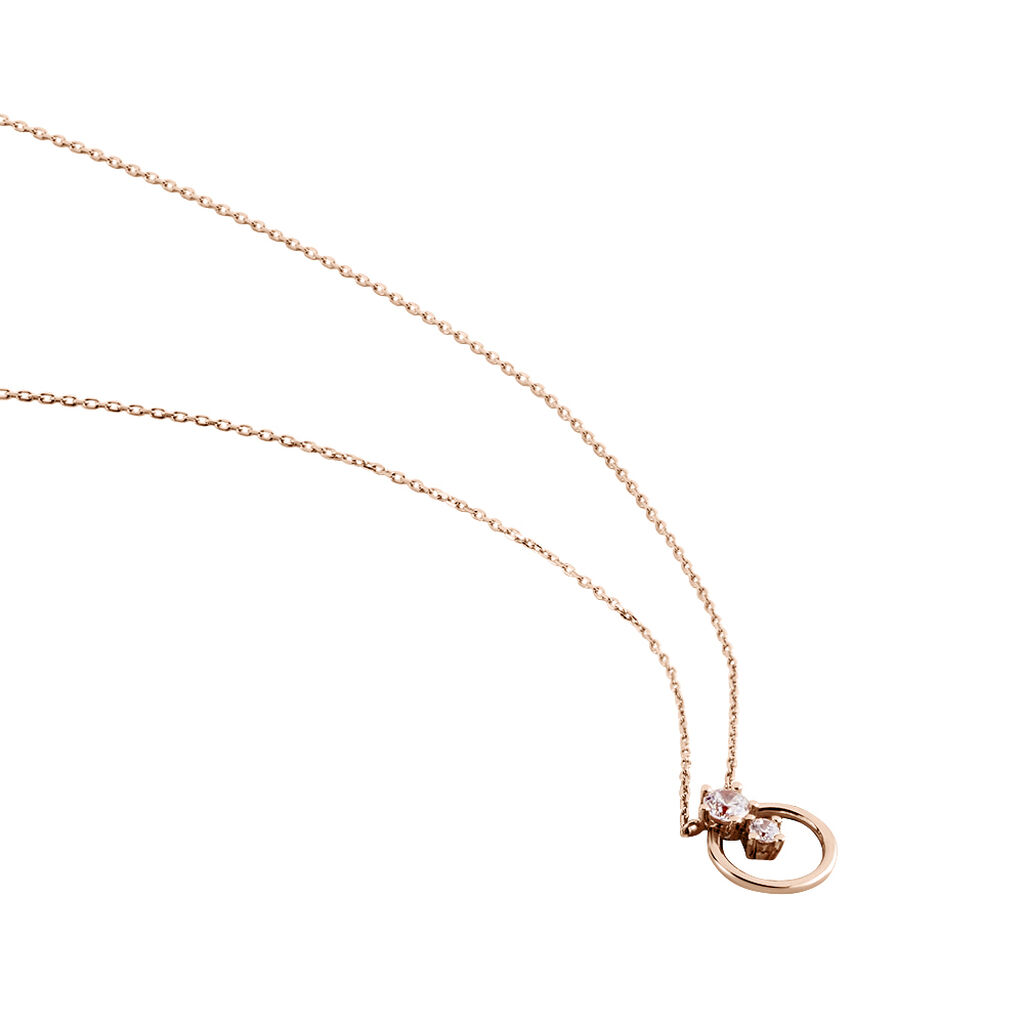 Damen Halskette Rotgold 375 Zirkonia - Halsketten Damen | OROVIVO