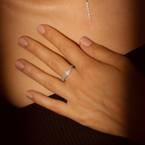 Damenring Silber 925 Zirkonia - Ringe mit Stein Damen | OROVIVO