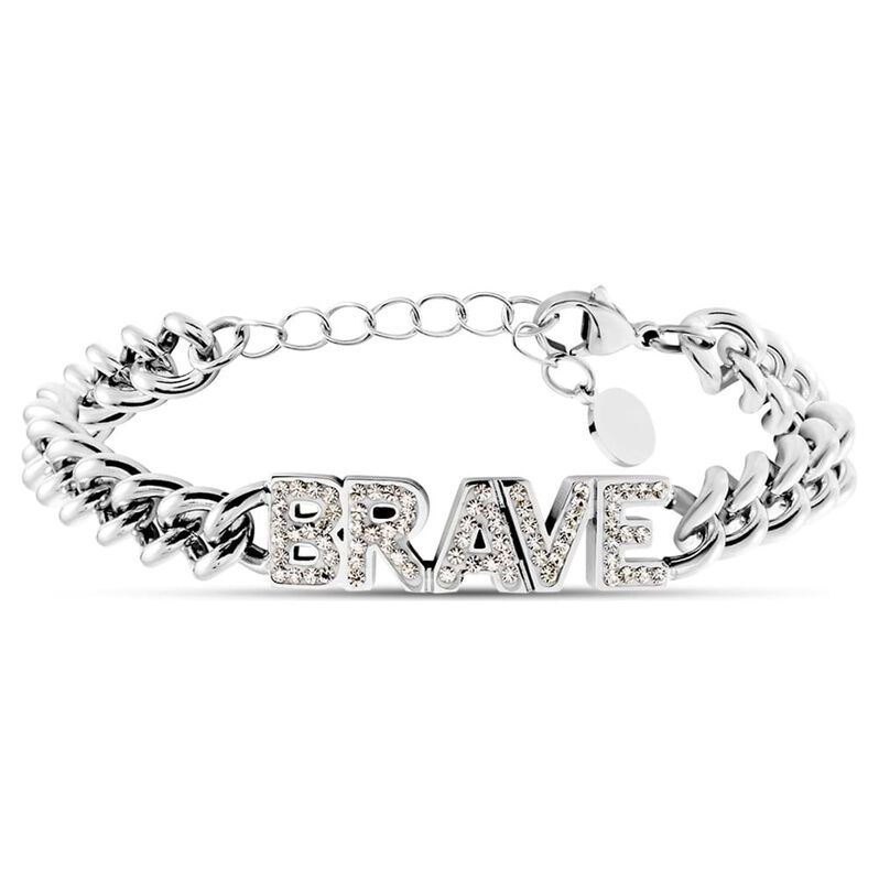 Bracciale Lady Message Acciaio Philosophy e Cristalli - Spannringe Damen | OROVIVO