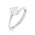 Symphonie Damen Ring Wei&szlig;gold 750 (18 Karat) Synthetischer Diamant Wei&szlig; 0,72 ct
