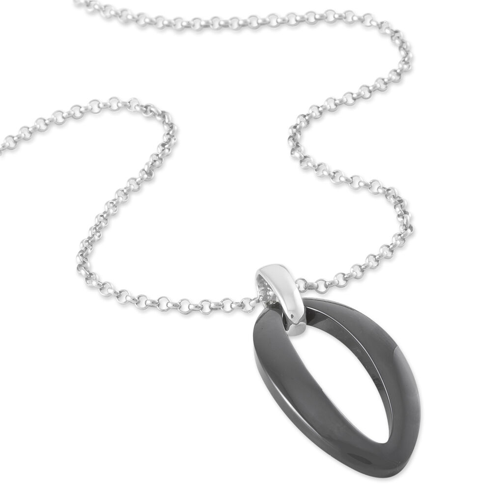 Collier Arrieta Argent Blanc Céramique - Spannringe Damen | OROVIVO
