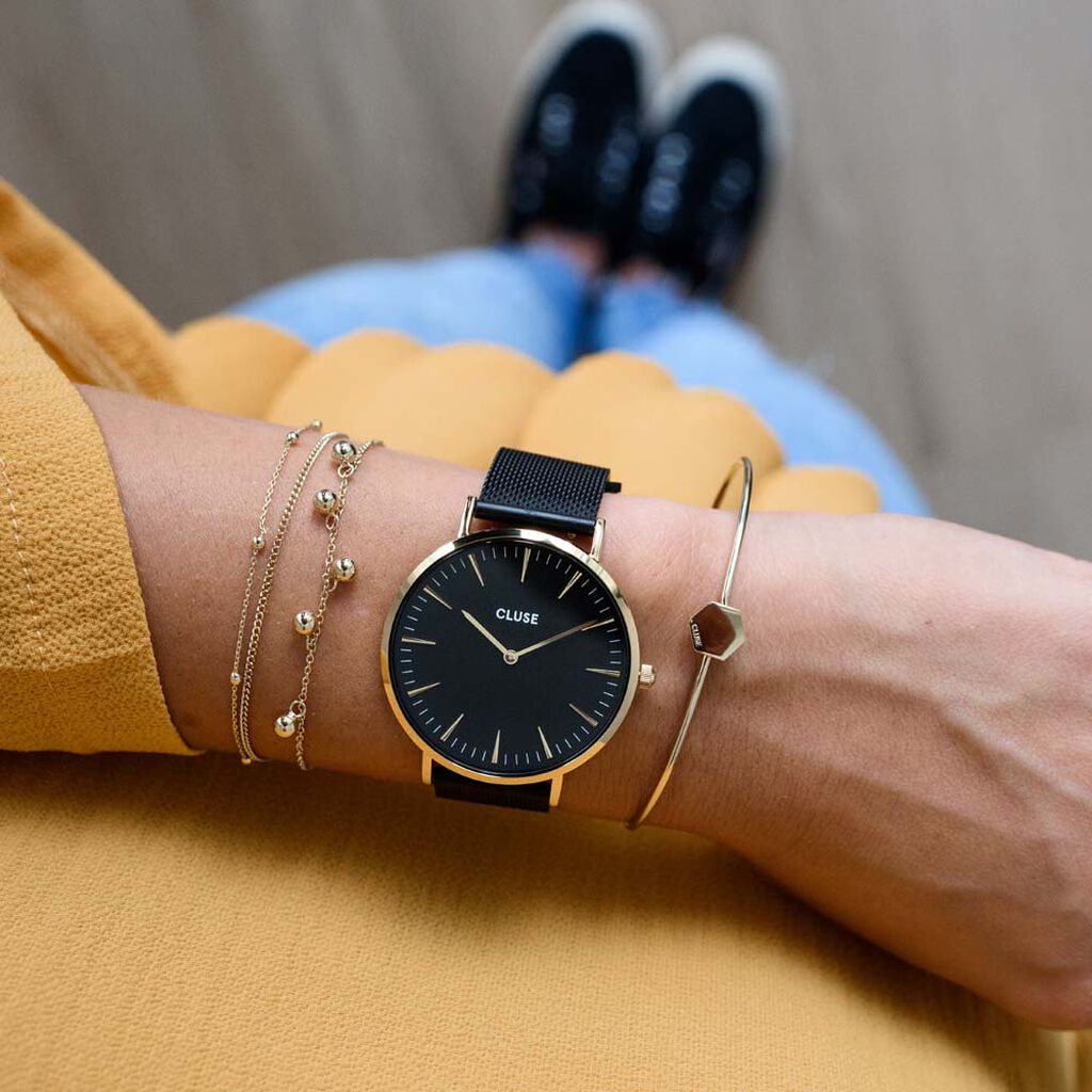 Montre Cluse Boho Chic Noir - Spannringe Damen | OROVIVO