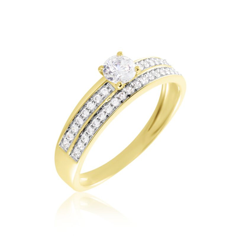Bague Or Jaune Judita Oxyde De Zirconium - Spannringe Damen | OROVIVO