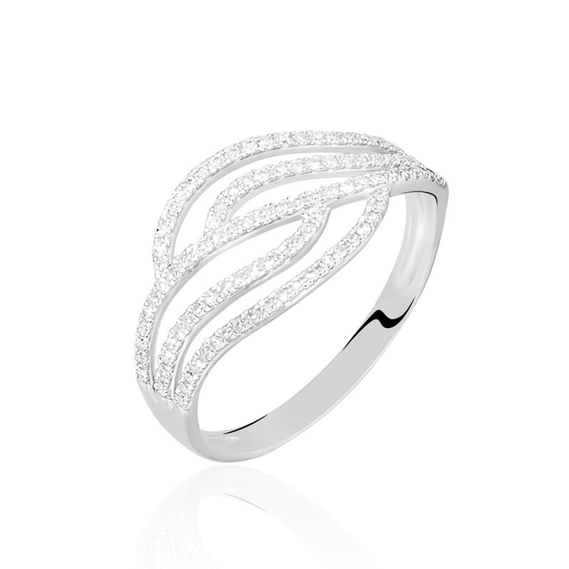 Bague Or Blanc Diamant - Spannringe Damen | OROVIVO