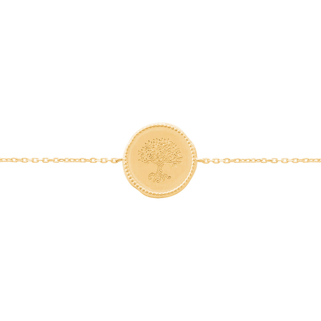 Bracelet Plaque Or Jaune Aziliza - Spannringe Damen | OROVIVO
