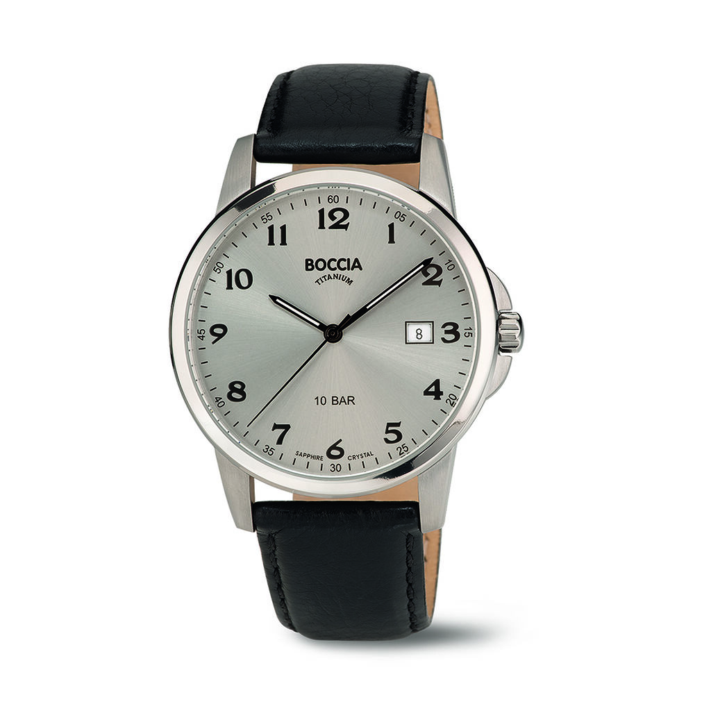 Boccia Herrenuhr Titanium 3633-03 Quarz, Uhr ohne Stein