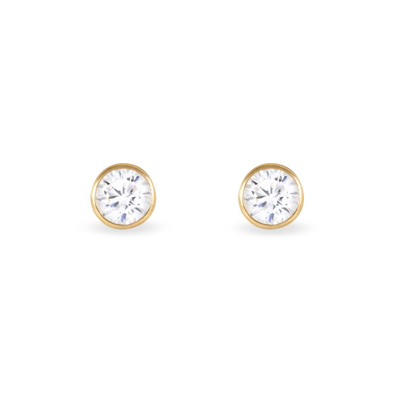 DARINA ZARGE Damen Ohrstecker Gold 375 (9 Karat) Zirkonia Wei&szlig; 1,66 ct - Ohrstecker Damen | OROVIVO