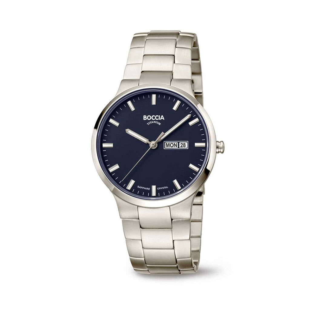 BOCCIA Titanium Herrenuhr Classic Quarz 3649-02, Uhr ohne Stein